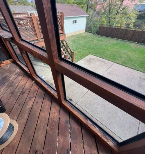 wooden porch